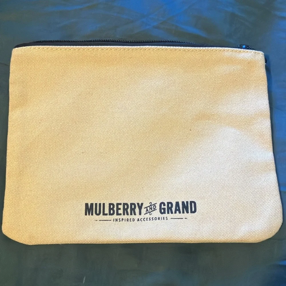 Mulberry and grand. Crazy cat lady pouch